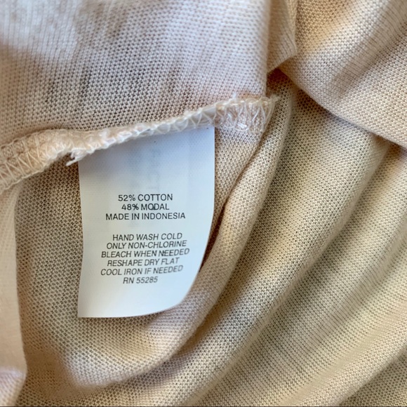 EXPRESS Pale blush pink flutter sleeve tissue blouse Banded waist top Size Small - Picture 4 of 5